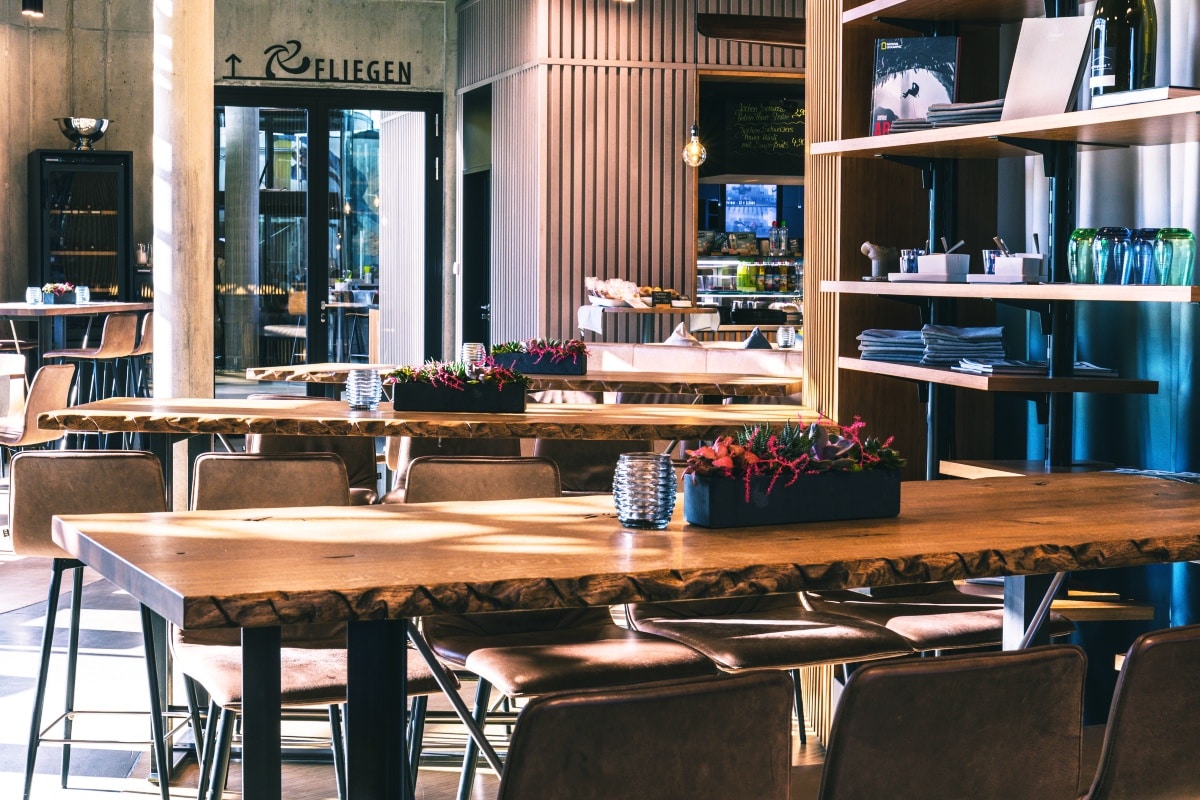 Die Eventküche: Platz für 200 Gäste im Innenraum