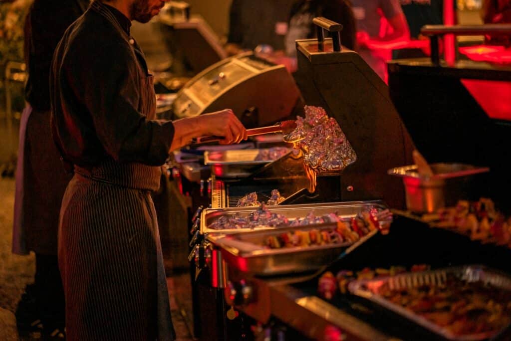 Grillparty in der Arena